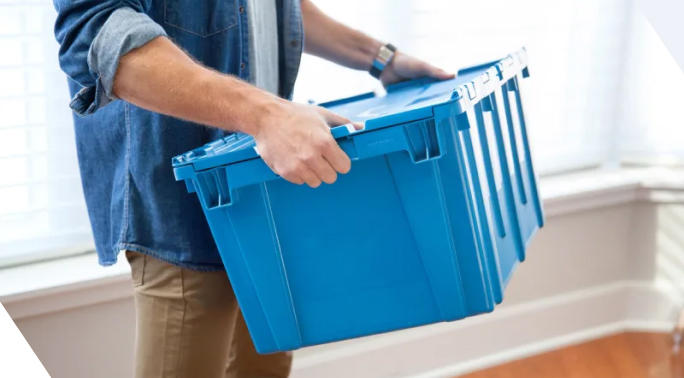 Urals Moving Company team blue bins solutions provided mobile version