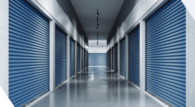 Urals Moving Company storage services with grey and blue colours mobile version